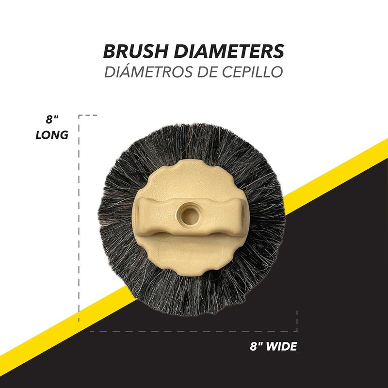 TOOLPRO 8-Inch Horse Hair Stipple Brush – Professional Texture Brush for Drywall and Ceiling Finishing - Image 3